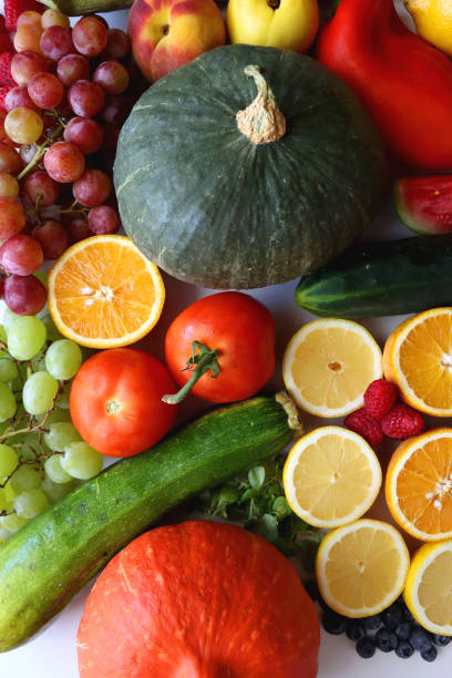 istock Healthy Produce On White Background 2179962789