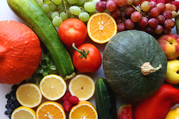 istock Healthy Produce On White Background 2179962792