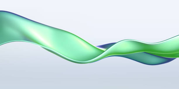 3d holographic liquid wave, iridescent chrome fluid silk fabric isolated on light background. Render of neon metal ribbon with rainbow gradient effect flying in motion. 3d vector geometric background 3d holographic liquid wave, iridescent chrome fluid silk fabric isolated on light background. Render of neon metal ribbon with rainbow gradient effect flying in motion. 3d vector geometric background. ribbon flow stock illustrations