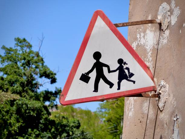 School children sign