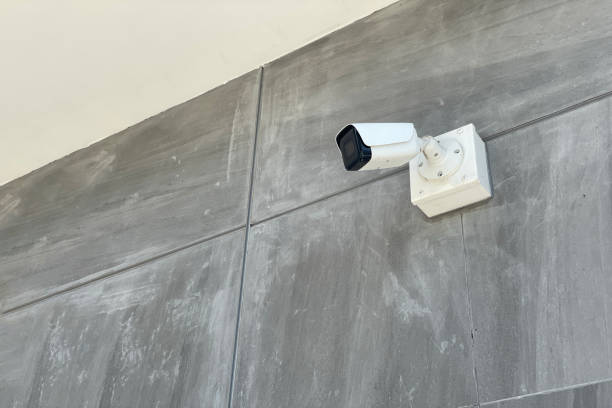 istock CCTV camera installed on wall of the building. 2179990939
