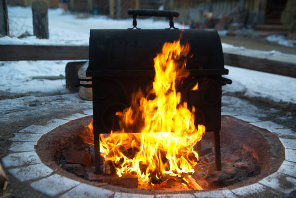 Beginning Barbecue Grill Picnic Outdoors.