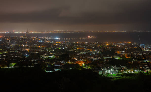 A view of Dublin City from Killiney, South County Dublin, Ireland.