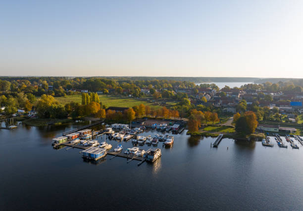 Lindow on three lakes in Brandenburg in Germany
