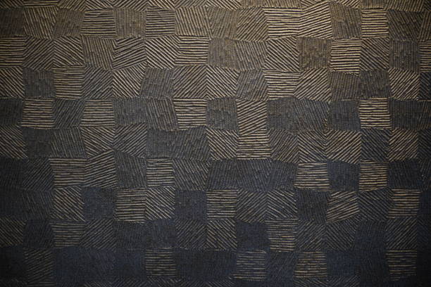 Closeup detail of brown texture background with zigzag pattern