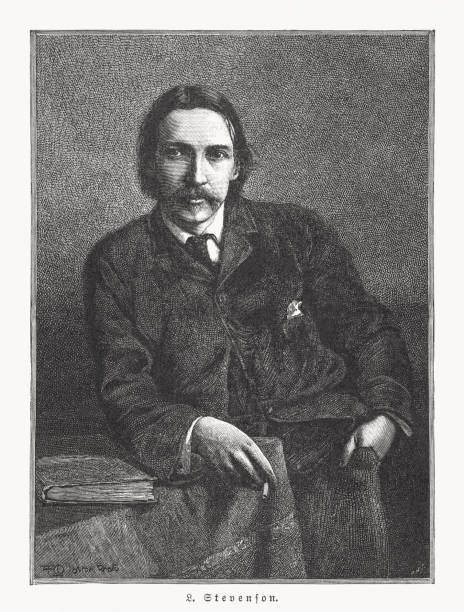 istock Robert Louis Stevenson (1850-1894), Scottish novelist, wood engraving, published 1895 2180026487