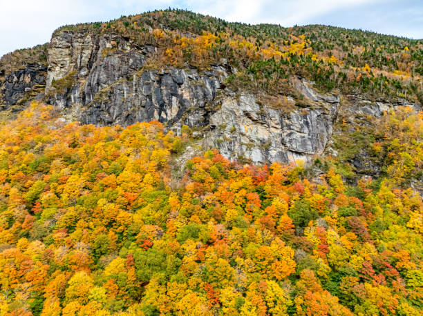 istock Highway VT-108 View, Spruce Peak and Big Spring, HellBrook Trailhead, Vermont, USA 2180026683