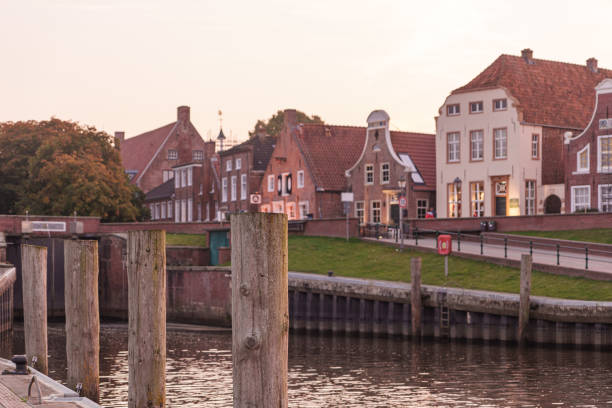 der klein Ort Greetsiel in Ostfriesland an der Nordsee