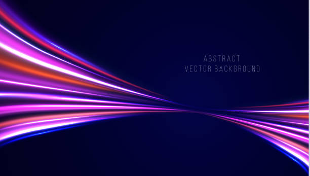 istock Colored shiny sparks of spiral wave. Curved bright speed line swirls. Shiny wavy path. Rotating dynamic neon circle. Magic golden swirl with highlights. Glowing swirl bokeh effect. vector 2180030244