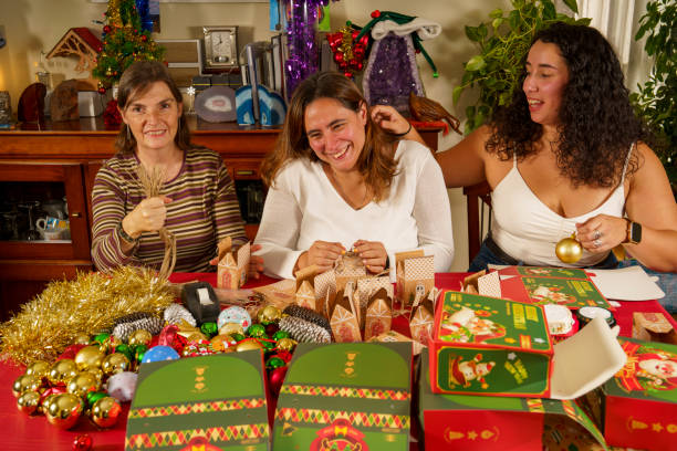 istock Women Celebrating Christmas Preparations 2180035948