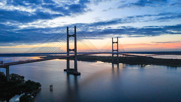 istock Dames Point Bridge St. Johns River Jacksonville Florida, USA 1 2180039550