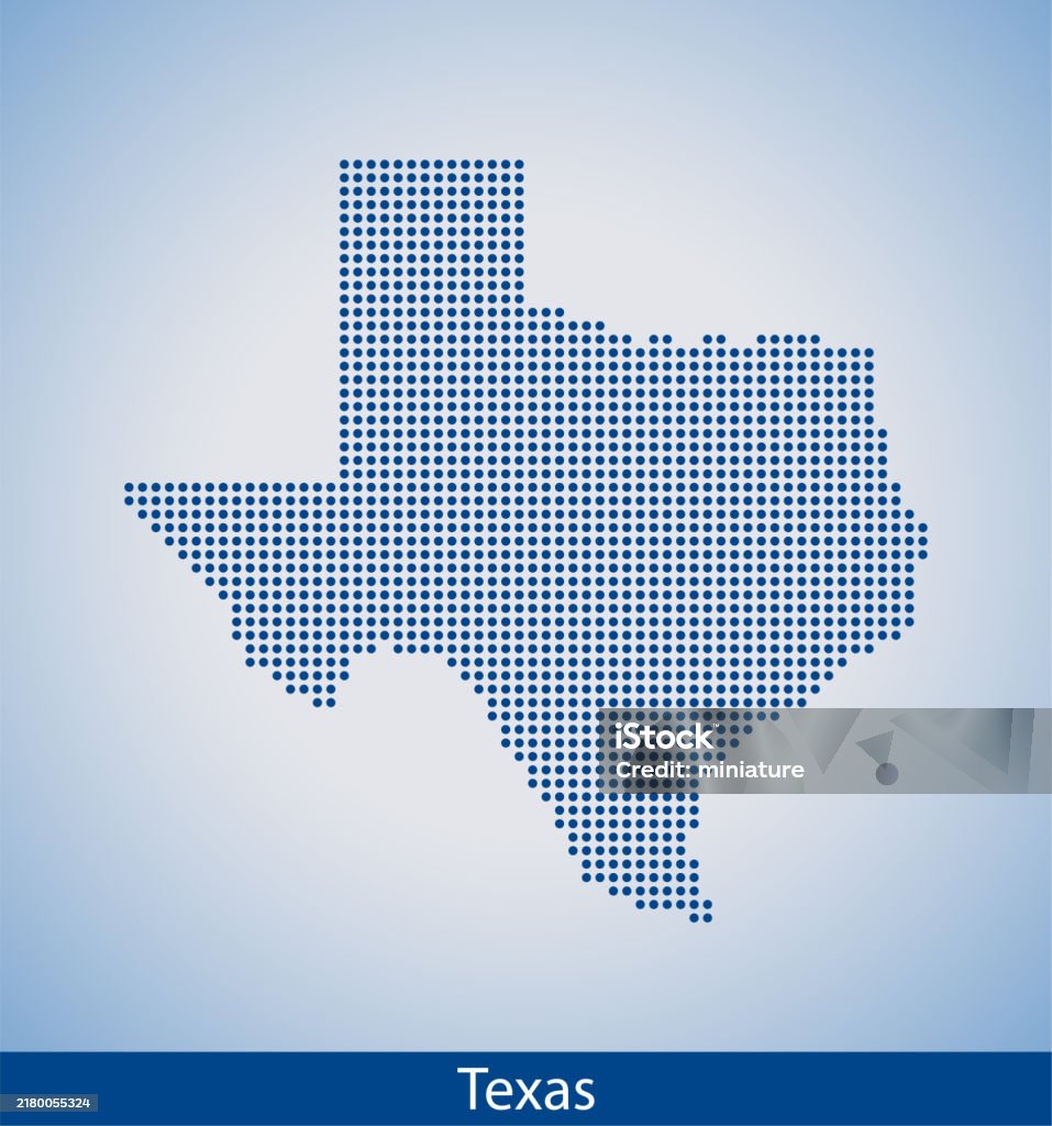 Texas Map Style Texas Map Stock Illustration - Download Image Now - Abstract, American ...