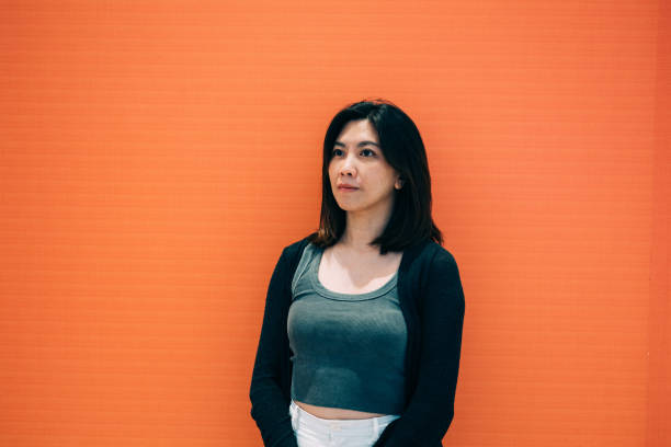 Radiant Hues: An Asian Woman's Beauty Shines Through