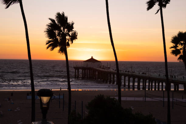 istock Manhattan Beach Pier at Sunset 2180069398
