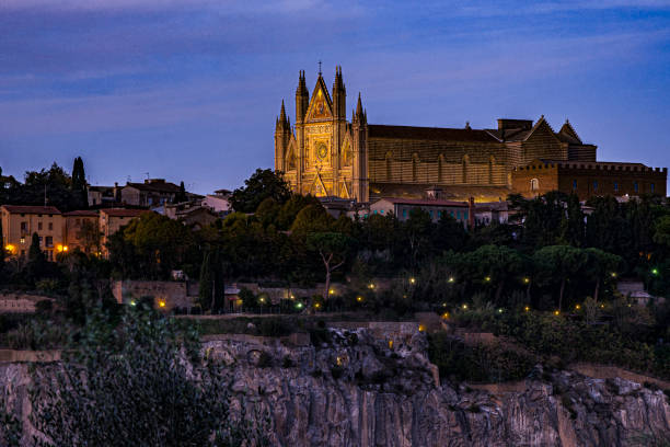 Orvieto, Terni, Umbria, Italy:The Cathedral of Orvieto, dedicated to Santa Maria Assunta, is an Italian masterpiece of architecture, sculpture and painting and the pride of Umbria.