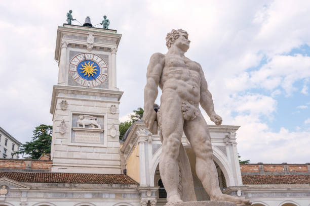 istock Sculpture in Liberty Square in Udine, Italy. 2180072102