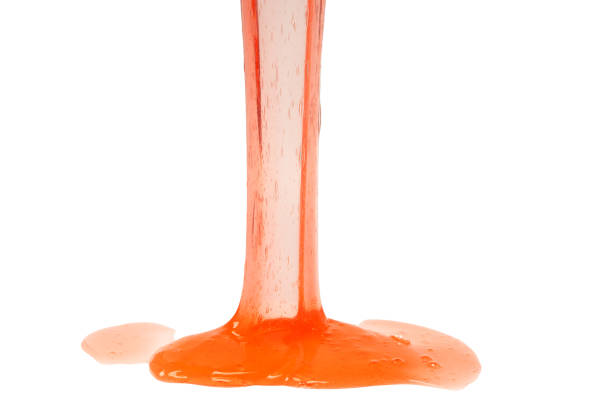 istock Red slime toy isolated on a white background. 2180072705