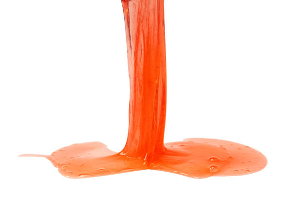 istock Red slime toy isolated on a white background. 2180072716