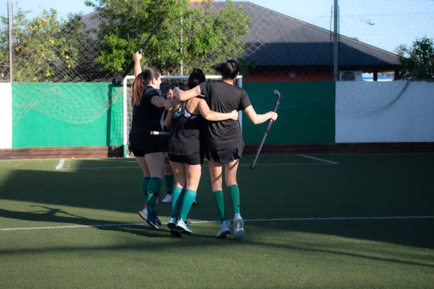 istock Field hockey players celebrating 2180078076