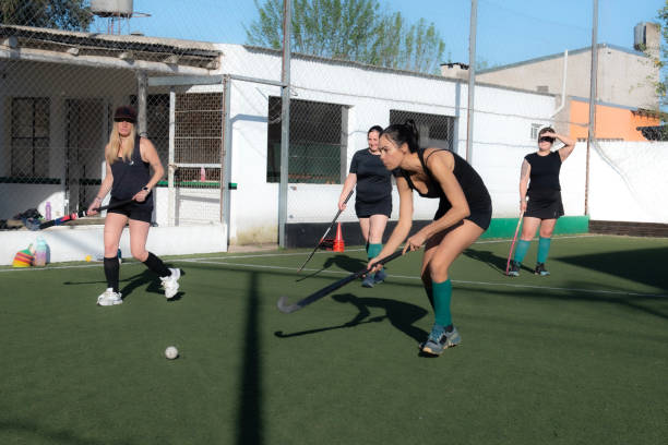 istock Field hockey players playing 2180078162