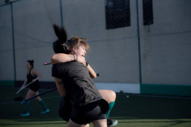 istock Field hockey players celebrating 2180078166