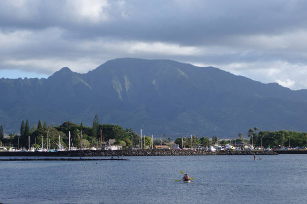 istock Majestic Koolau Mountains Overlooking the Marina 2180078429