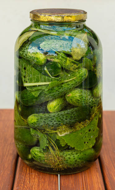 istock Big jar of pickled cucumbers. 2180079547