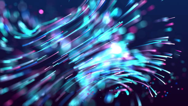 istock Experience the stunning beauty of vibrant abstract light trails gracefully in motion 2180099003