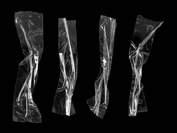 istock adhesive plastic tape set isolated on black background 2180109508