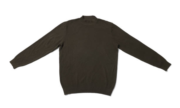 istock Stylish casual sweater isolated on white, top view 2180133399