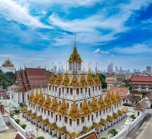 Wat Ratchanatdaram Worawihan, an important landmark of Bangkok, Thailand.
