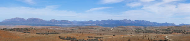 Distant panorama of the Flinders Ranges in South Australia