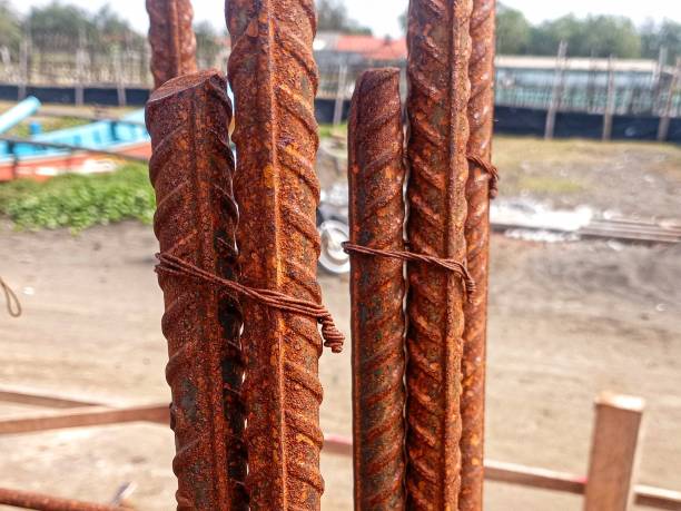 istock Reinforced beams and columns are made in slab construction 2180147707