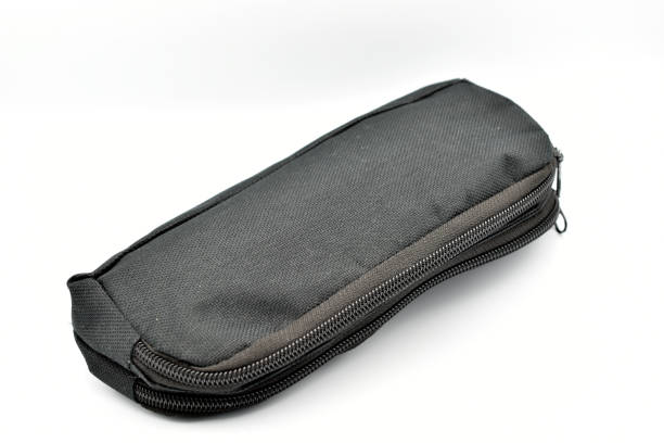 istock A handbag made of durable black fabric with locks. 2180153978