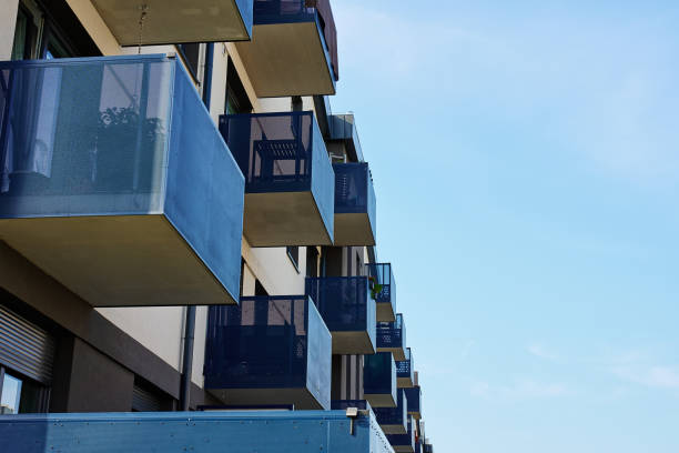 istock New apartment building facade with balconies 2180158981