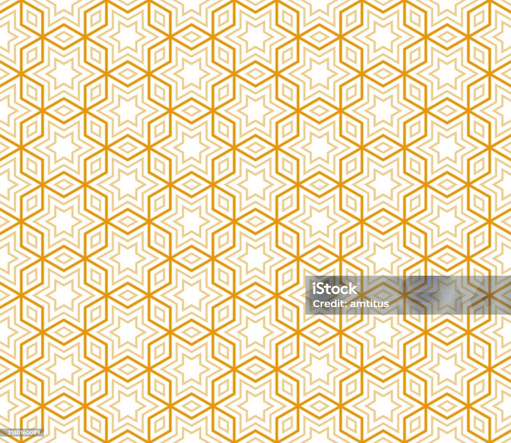 Single Line Arabic Pattern Vector Arabic Pattern Stock Illustration - Download Image Now - Abstract ...