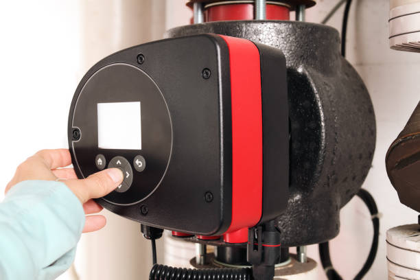 istock Smart circulator pump for residential and commercial heating or cooling. 2180167453