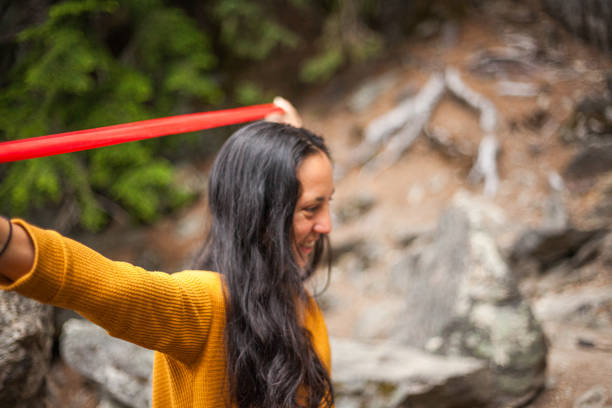 istock Young woman organizes climbing gear 2180187016