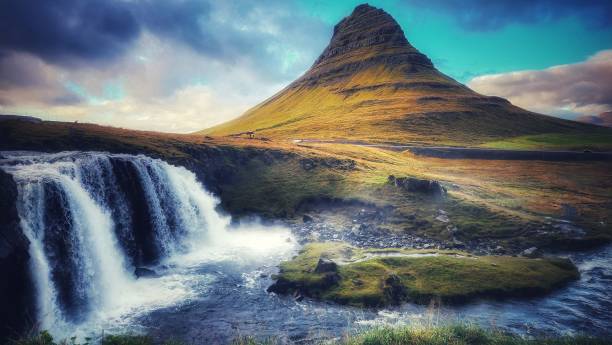istock Kirkjufell and Waterfall in Iceland 2180191109