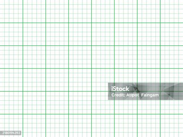 Segmented Line Paper Texture Of Graph Paper Green Grid Line Paper Sheet Stock Illustration ...