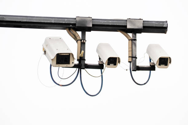 USa America street security camera detail close up