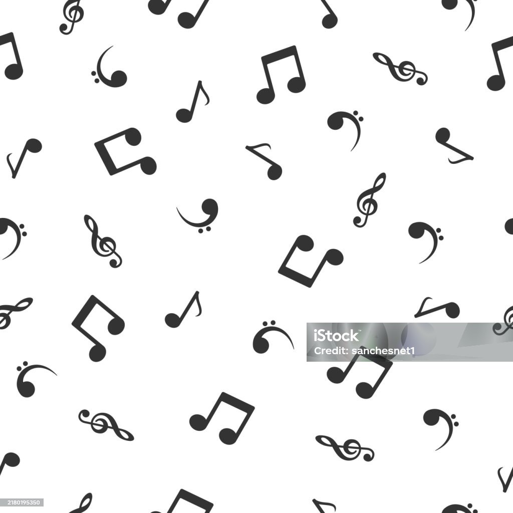 Notg Pattern Music Seamless Pattern 5 Stock Illustration - Download Image Now ...