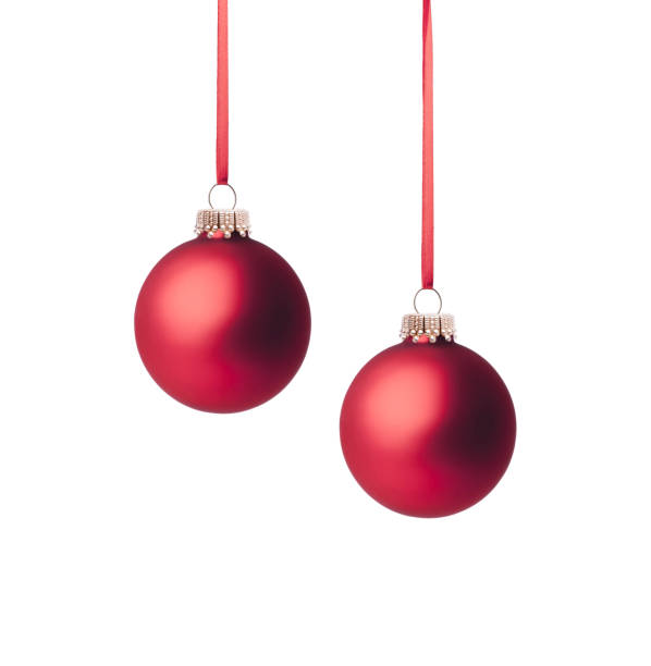 istock Christmas balls with red ribbon 2180197164