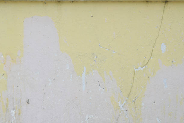 The paint on the walls is peeling and cracked, Wall texture background