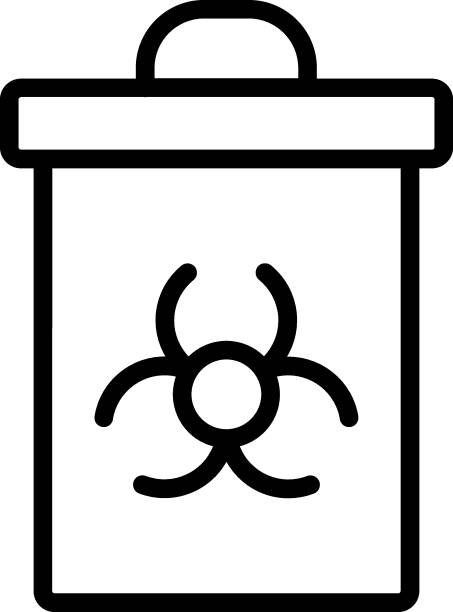 ilustrații de stoc cu vector design sharps container icon style - recipient