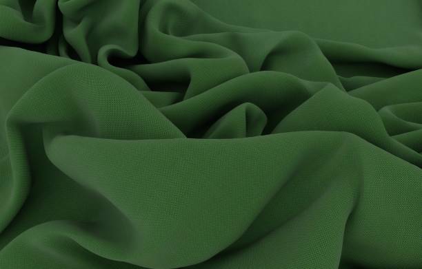 istock Elegant drapery of delicate green fabric. 2180219339
