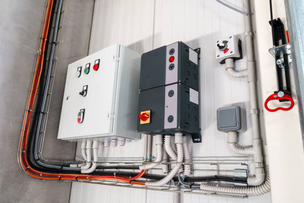 istock Electrical Control Panels in Modern Industrial Building 2180224481