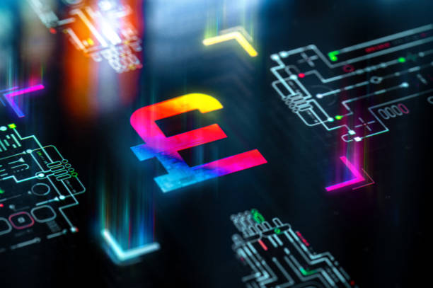 istock British Pound digital currency concept background. Pound as a strongest currency for global payments and trading. Futuristic GBP icon in world of technological progress and innovation 2180225793