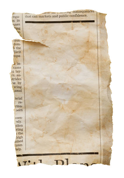 istock Stained old newspaper clipping with blank space for your copy 2180226491