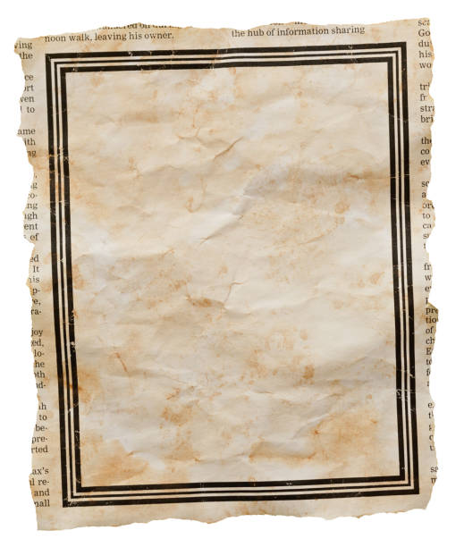 istock Stained old newspaper clipping with blank space for your copy 2180226517